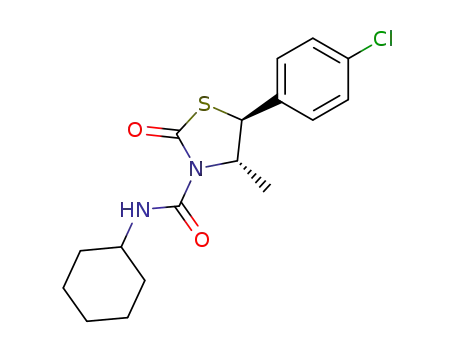 5-(4-chlorophenyl)-N-cyclohexyl-4-methyl-2-oxo-1,3-thiazolidine-3-carboxamide