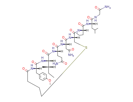 Molecular Structure of 37025-55-1 ((BUTYRYL1,TYR(ME)2)-1-CARBAOXYTOCIN TRIFLUOROACETATE SALT)