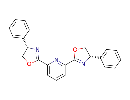 Molecular Structure of 174500-20-0 (2,6-Bis[(4S)-phenyl-2-oxazolin-2-yl]pyridine)