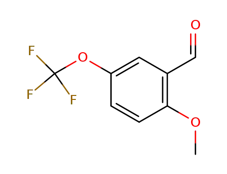 Molecular Structure of 145742-65-0 (2-METHOXY-5-(TRIFLUOROMETHOXY)BENZALDEHYDE)