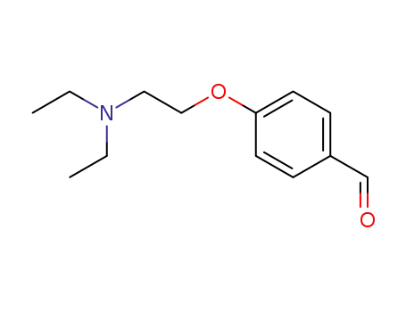 Molecular Structure of 15182-94-2 (4-(2-(DIETHYLAMINO)-ETHOXY)-BENZALDEHYDE)