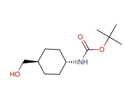 Molecular Structure of 239074-29-4 (TERT-BUTYL TRANS-(4-HYDROXYMETHYL)CYCLOHEXYLCARBAMATE)