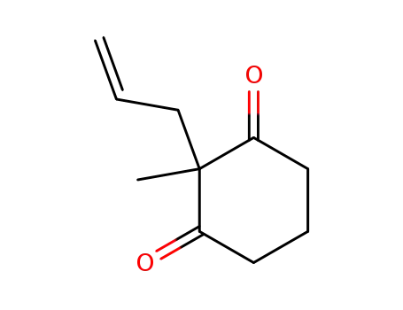 Molecular Structure of 31929-07-4 (1,3-Cyclohexanedione, 2-methyl-2-(2-propenyl)-)