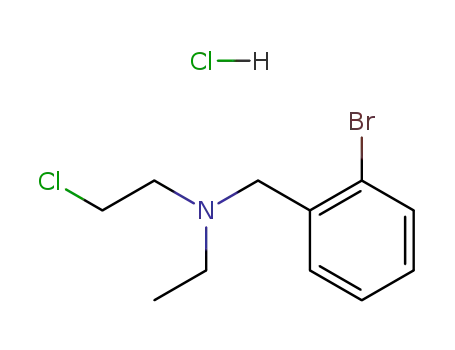 Molecular Structure of 40616-75-9 (N-(2-CHLOROETHYL)-N-ETHYL-2-BROMOBENZYLAMINE HYDROCHLORIDE)