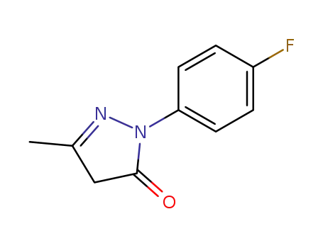 Molecular Structure of 100553-83-1 (2-(4-Chlorophenyl)-5-methyl-2,4-dihydro-3H-pyrazole-3-one)