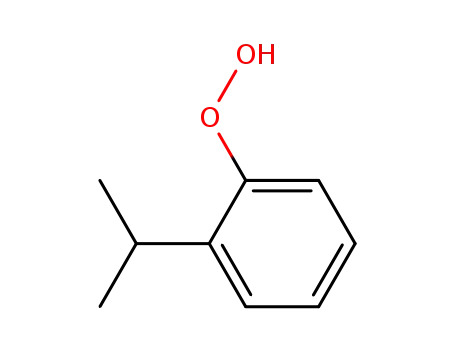 Molecular Structure of 61638-02-6 (Hydroperoxide, 2-(1-methylethyl)phenyl)