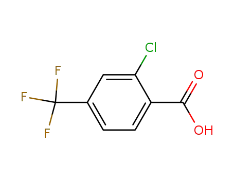 Molecular Structure of 23228-45-7 (2-Chloro-4-trifluoromethylbenzoic acid)