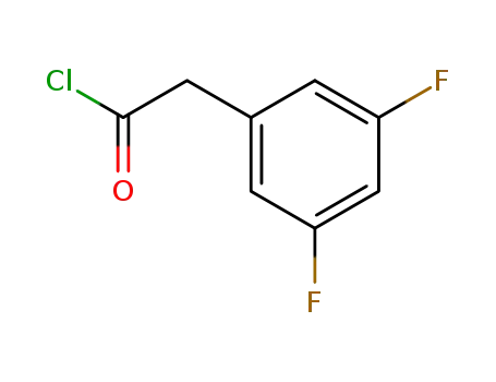 Molecular Structure of 157033-24-4 (2-(3,5-DIFLUOROPHENYL)ETHANOYL CHLORIDE)