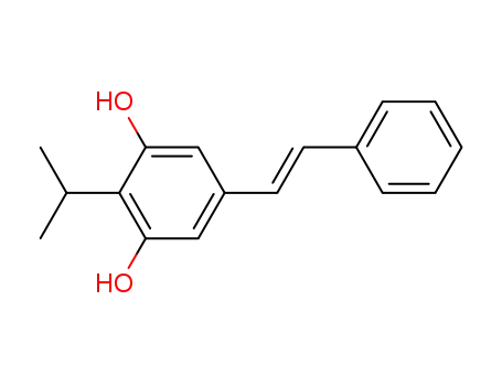 Molecular Structure of 79338-84-4 (3,5-Dihydroxy-4-isopropylstilbene)