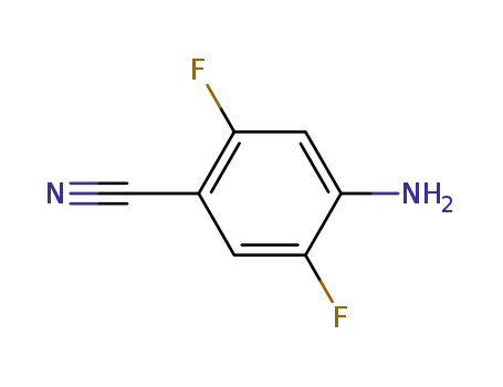 Molecular Structure of 112279-61-5 (4-AMINO-2,5-DIFLUOROBENZONITRILE)
