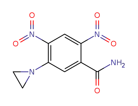 Molecular Structure of 21919-05-1 (5-Aziridino-2,4-dinitrobenzamide)