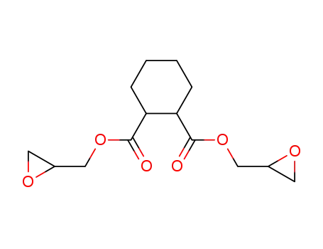 Molecular Structure of 5493-45-8 (1,2-Cyclohexanedicarboxylicacid,1,2-bis(2-oxiranylmethyl) ester)