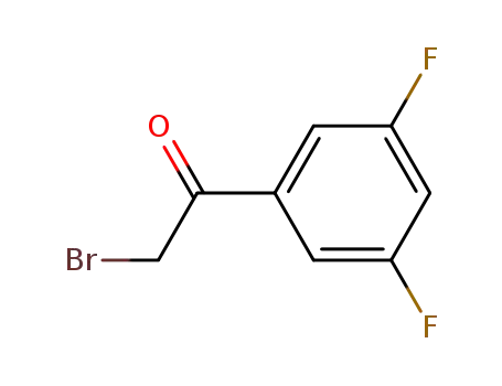 Molecular Structure of 220607-75-0 (3,5-DIFLUOROPHENACYL BROMIDE)