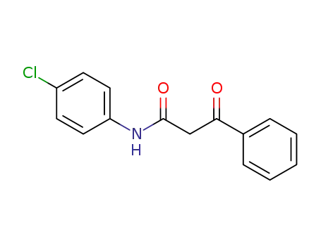 Molecular Structure of 962-08-3 (N-(4-CHLOROPHENYL)-BETA-OXO-BENZENEPROPANAMIDE)