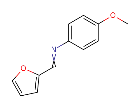 Molecular Structure of 1749-14-0 (Benzenamine, N-(2-furanylmethylene)-4-methoxy-)
