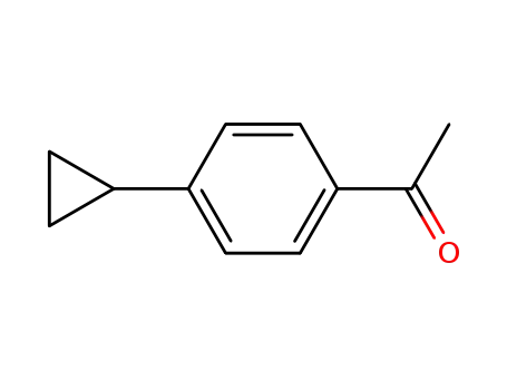 Molecular Structure of 6921-45-5 (Ethanone, 1-(4-cyclopropylphenyl)- (9CI))