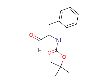 Molecular Structure of 103127-53-3 (TERT-BUTYL (1-BENZYL-2-OXOETHYL)CARBAMATE)