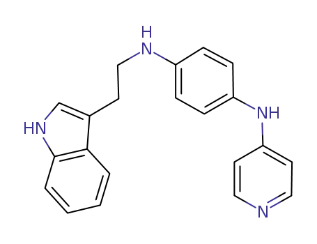 Molecular Structure of 881202-45-5 (N-[2-(1H-Indol-3-yl)ethyl]-N'-(4-pyridinyl)-1,4-benzenediamine)