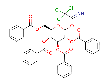 151767-11-2,2,3,4,5-tetra-O-benzoyl-D-glucopyranosyl trichloroacetimidate,2,3,4,5-tetra-O-benzoyl-D-glucopyranosyl trichloroacetimidate