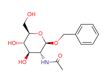 Molecular Structure of 13343-67-4 (BENZYL 2-ACETAMIDO-2-DEOXY-BETA-D-GLUCOPYRANOSIDE)