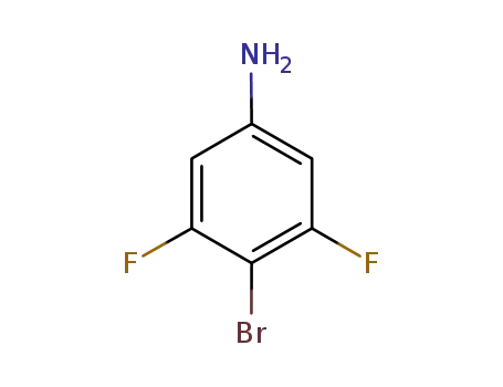 Molecular Structure of 203302-95-8 (4-Bromo-3,5-difluoroaniline)