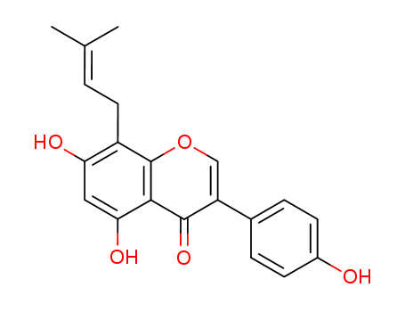 4H-1-Benzopyran-4-one,5,7-dihydroxy-3- (4-hydroxyphenyl)-8-(3-methyl-2-butenyl)- (104691-86-3)