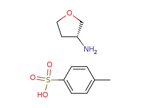 Molecular Structure of 111769-27-8 (R(+)-3-AMINOTETRAHYDROFURAN TOLUENE-4-SU)
