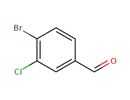 Molecular Structure of 120077-69-2 (4-BROMO-3-CHLORO-BENZALDEHYDE)
