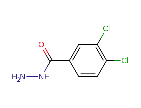 Molecular Structure of 28036-91-1 (3,4-DICHLOROBENZENE-1-CARBOHYDRAZIDE)