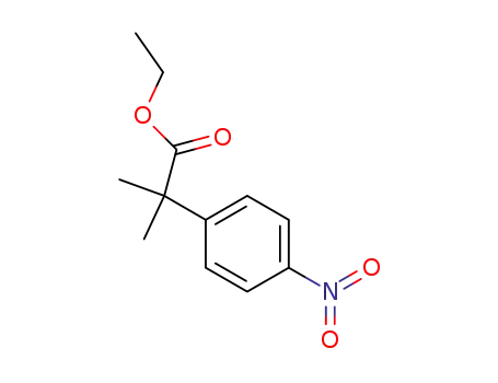 Molecular Structure of 83397-45-9 (Benzeneaceticacid, a,a-dimethyl-4-nitro-, ethyl ester)