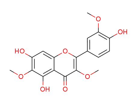 Molecular Structure of 10173-01-0 (3,3',6-Trimethoxy-4',5,7-trihydroxyflavone)