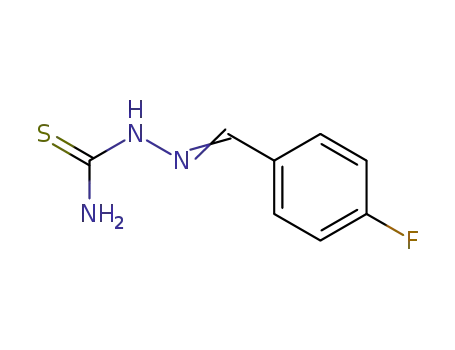 Molecular Structure of 459-38-1 (4-fluorobenzaldehyde thiosemicarbazone)