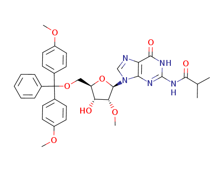 Guanosine,5'-O-[bis(4-methoxyphenyl)phenylmethyl]-2'-O-methyl-N-(2-methyl-1-oxopropyl)-