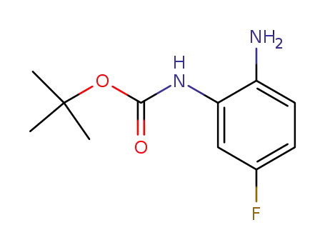 Molecular Structure of 362670-07-3 ((2-AMINO-5-FLUORO-PHENYL)-CARBAMIC ACID TERT-BUTYL ESTER)
