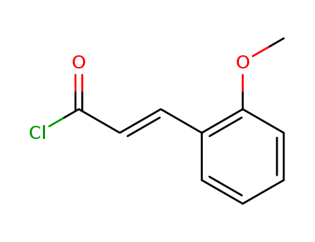 Molecular Structure of 118652-93-0 (2-Propenoyl chloride, 3-(2-methoxyphenyl)-, (E)-)