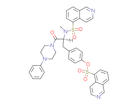 (S)-4-(2-(N-Methylisoquinoline-5-sulfonamido)-3-oxo-3-(4-phenylpiperazin-1-yl)propyl)phenyl isoquinoline-5-sulfonate