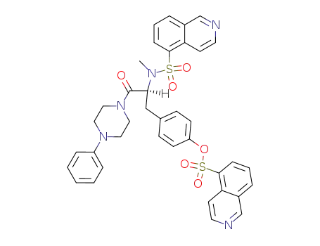 5-Isoquinolinesulfonic acid [4-[2-[5-isoquinolinylsulfonyl(methyl)amino]-3-oxo-3-(4-phenyl-1-piperazinyl)propyl]phenyl] ester