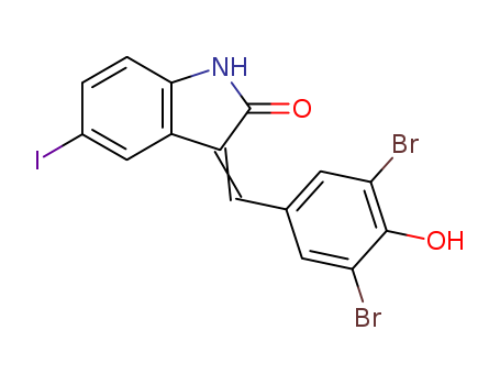 (3Z)-3-[(3,5-dibromo-4-hydroxyphenyl)methylidene]-5-iodo-1H-indol-2-one