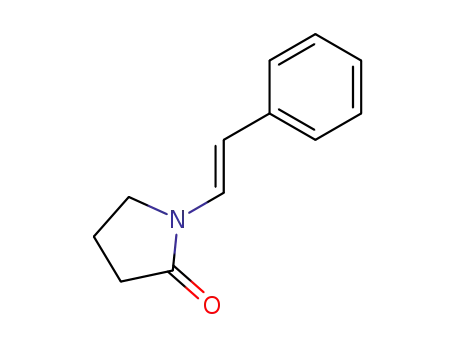 Molecular Structure of 6908-67-4 (2-Pyrrolidinone, 1-(2-phenylethenyl)-)