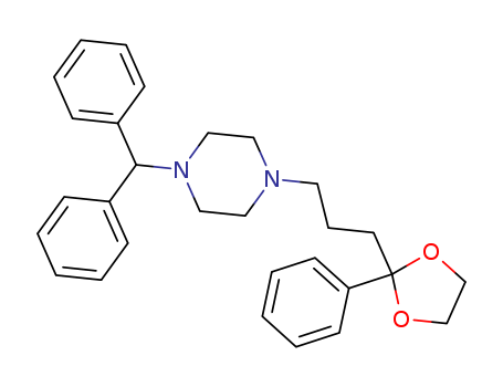 Piperazine,1-(diphenylmethyl)-4-[3-(2-phenyl-1,3-dioxolan-2-yl)propyl]-