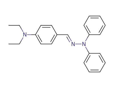 Molecular Structure of 125948-64-3 (4-(Diethylamino)benzaldehyde diphenylhydrazone)