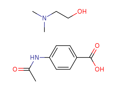 2-DIMETHYLAMINOETHANOL-p-ACETAMIDO-BENZOATE			(3635-74-3)