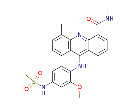 4-Acridinecarboxamide,9-[[2-methoxy-4-[(methylsulfonyl)amino]phenyl]amino]-N,5-dimethyl-                                                                                                                