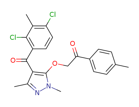 Ethanone,2-[[4-(2,4-dichloro-3-methylbenzoyl)-1,3-dimethyl-1H-pyrazol-5-yl]oxy]-1-(4-methylphenyl)-