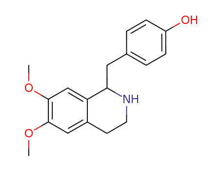 Phenol, 4-[(1,2,3,4-tetrahydro-6,7-dimethoxy-1-isoquinolinyl)methyl]-