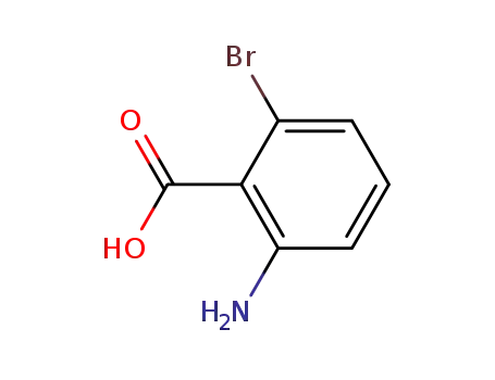 Molecular Structure of 20776-48-1 (2-Amino-6-bromobenzoic acid)