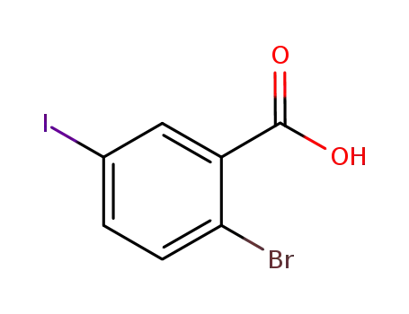 Molecular Structure of 25252-00-0 (2-BROMO-5-IODOBENZOIC ACID)
