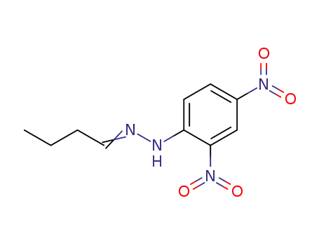 Molecular Structure of 1527-98-6 (N-BUTYRALDEHYDE 2,4-DINITROPHENYLHYDRAZONE)