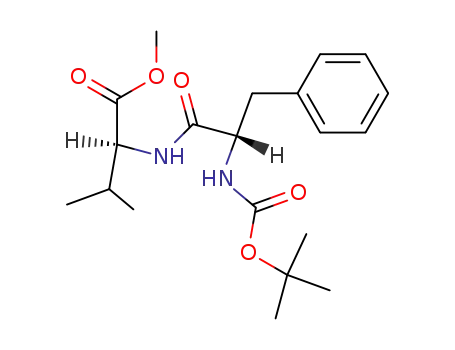 Molecular Structure of 2754-02-1 (L-Valine, N-[N-[(1,1-dimethylethoxy)carbonyl]-L-phenylalanyl]-, methyl
ester)