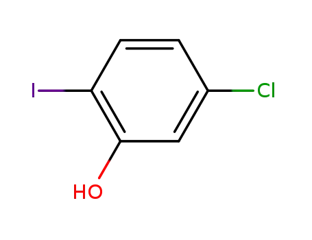Molecular Structure of 136808-72-5 (5-Chloro-2-iodophenol)